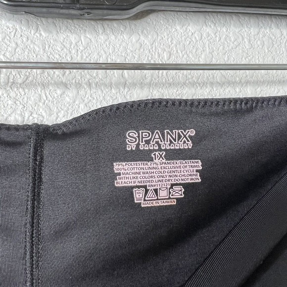 SPANX High Power Tummy Control Shorts High Waist Seamless Black Women 1X - Picture 3 of 4